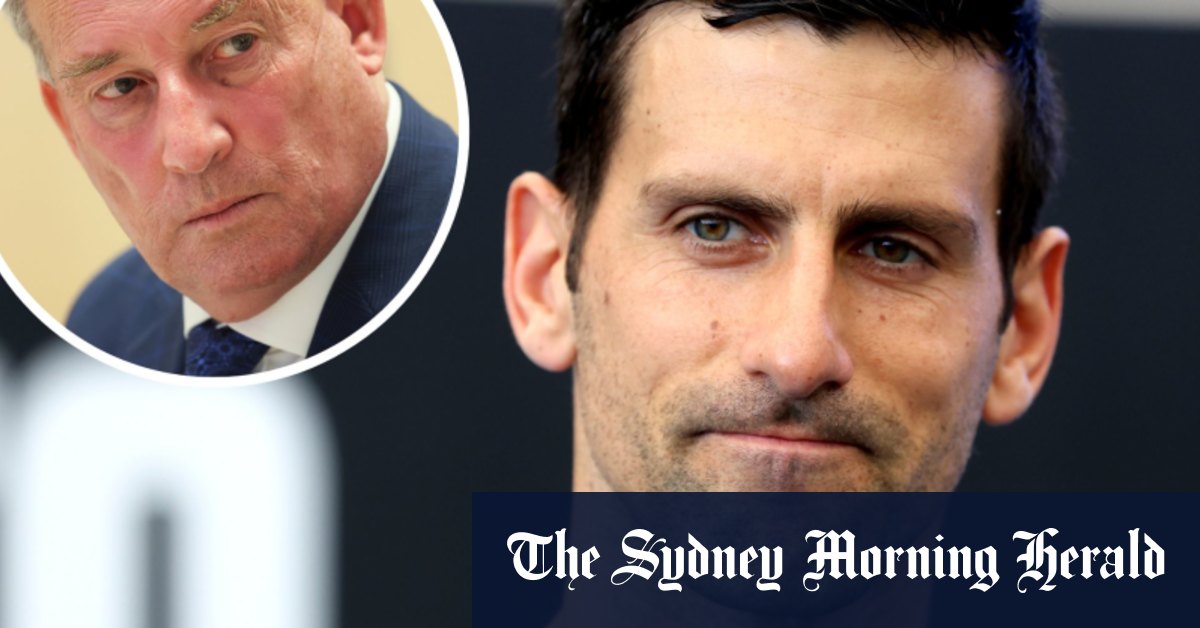 Novak Djokovic est le bienvenu mais les Russes devraient être interdits, selon l'ancien ministre