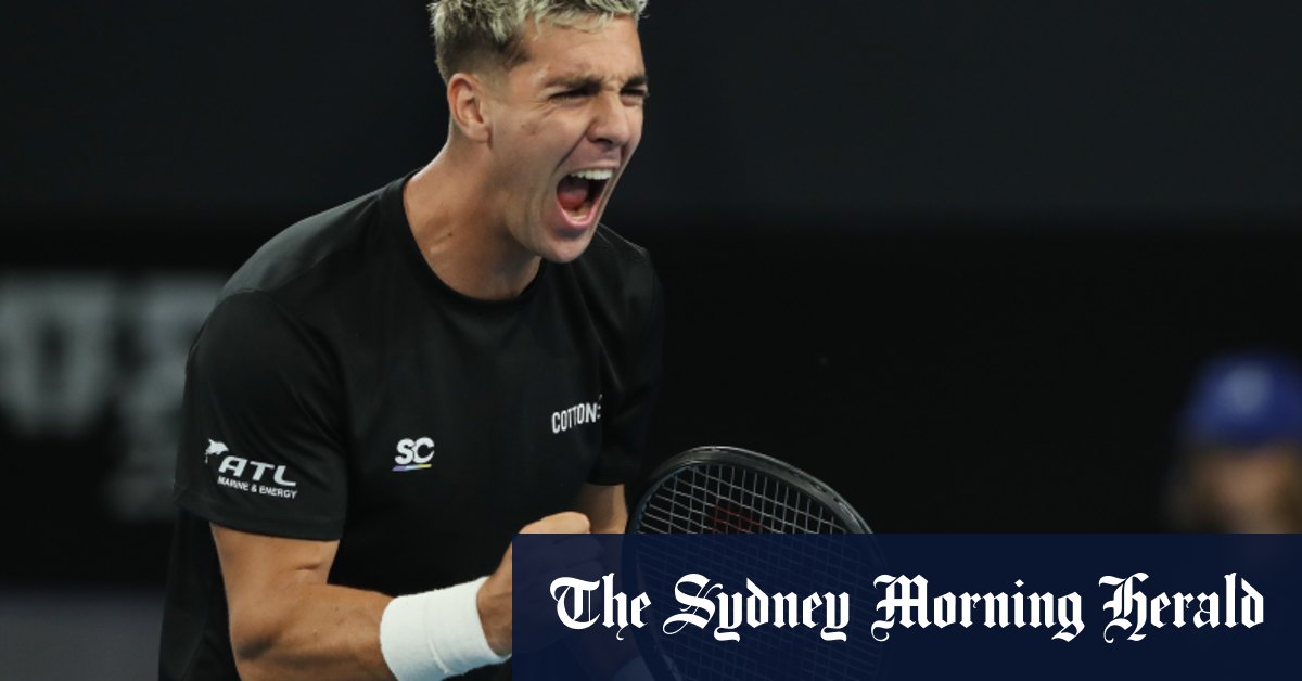 Thanasi Kokkinakis livre à nouveau pour rejoindre Alexei Popyrin au deuxième tour