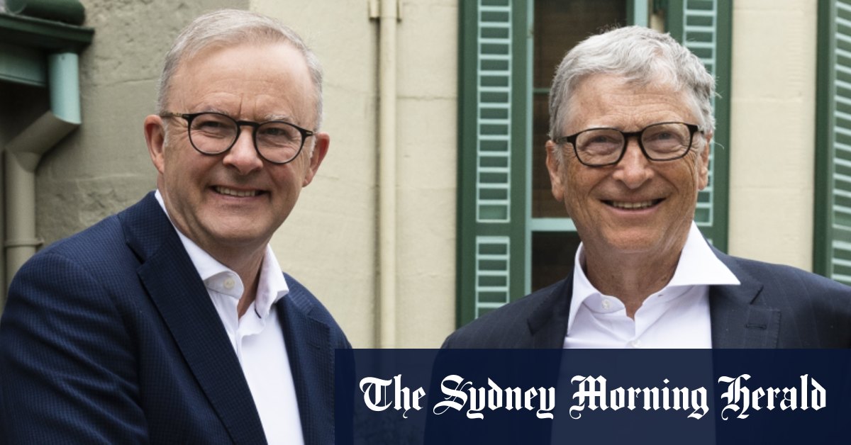 Bill Gates rencontre le Premier ministre Anthony Albanese à Sydney
