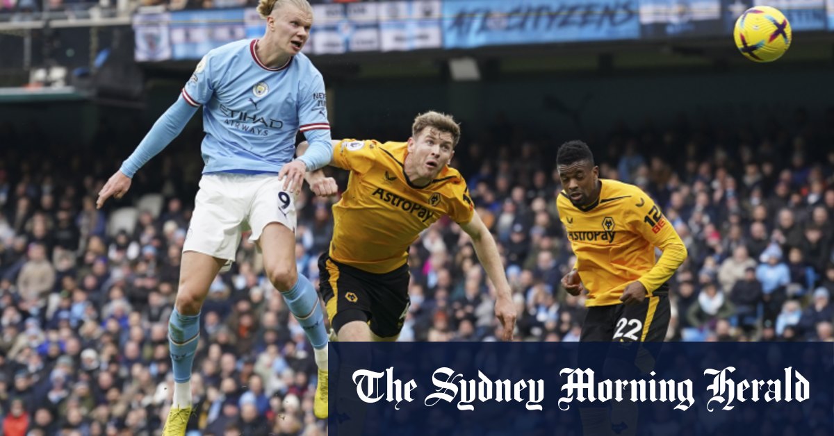 Haaland tire un triplé alors que Manchester City démolit les Wolves