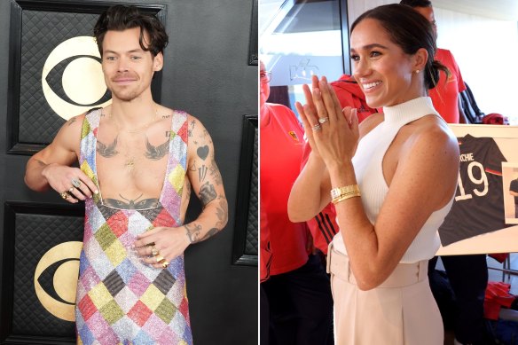 Harry Styles, lauréat d'un Grammy, et Meghan, duchesse de Sussex, sont tous deux fans de la bague pinky.