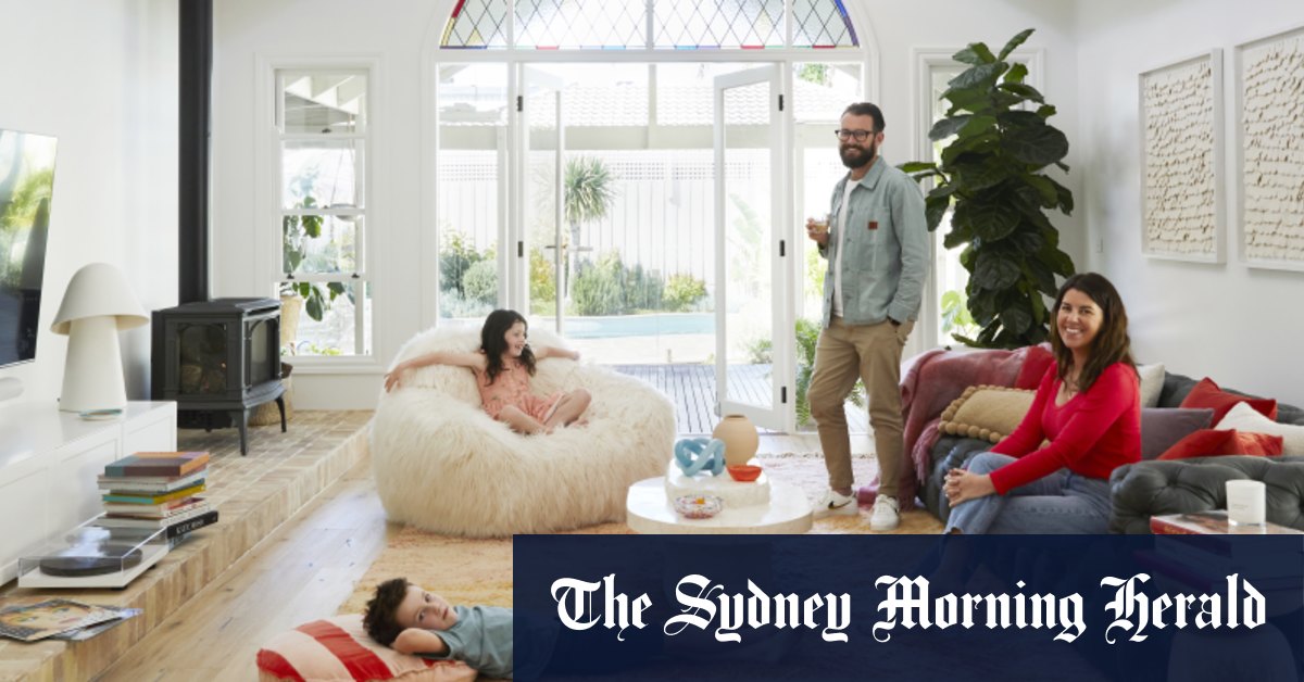 À l'intérieur du bungalow de Kerri et Luke Wallace à Melbourne