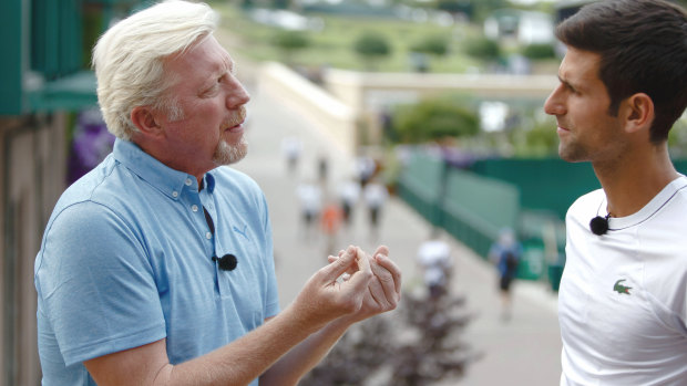 Becker a entraîné Novak Djokovic de 2013 à 2016. Au cours du partenariat fructueux avec le sextuple champion du simple majeur, Novak a remporté 25 titres, dont six de ses 12 trophées du Grand Chelem.