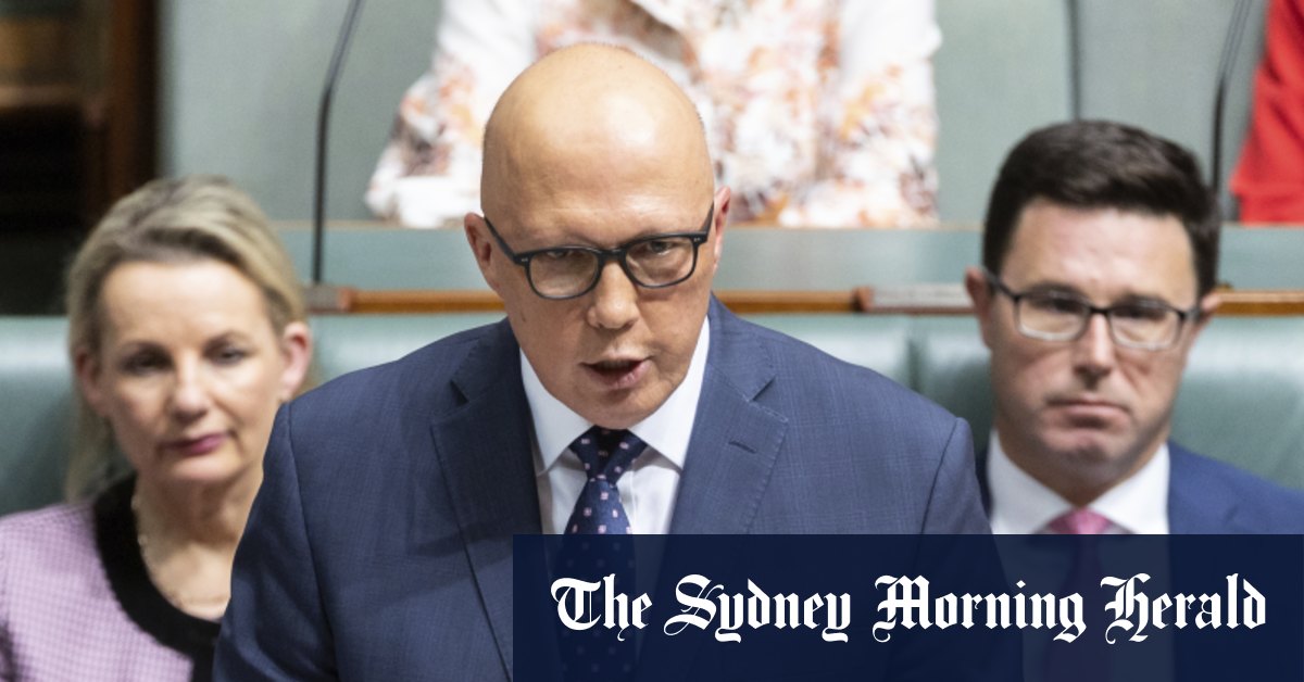 Le discours de réponse au budget de Peter Dutton prévient que la poussée migratoire va enflammer la crise du logement