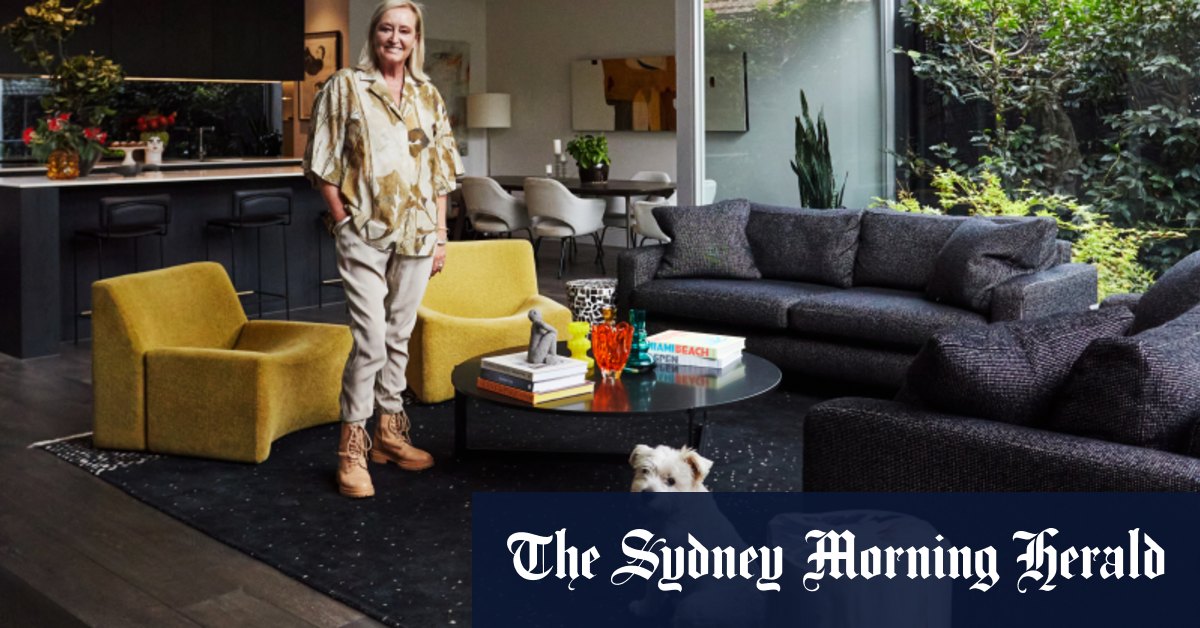 À l'intérieur de la maison de Lynda et Paul Newton à Melbourne