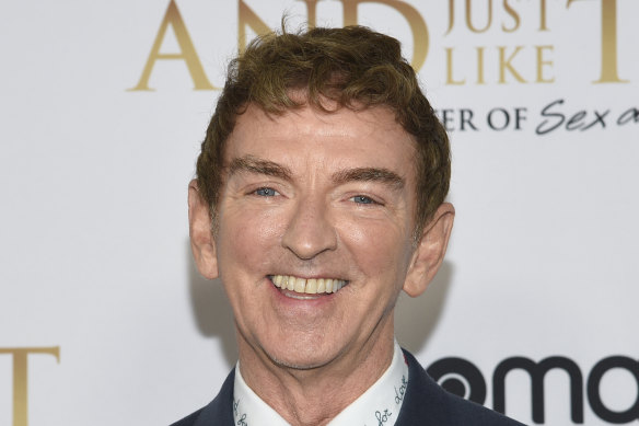 Et juste comme ça, l'écrivain et producteur Michael Patrick King lors de la première de la deuxième saison de l'émission.