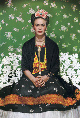 'Frida Kahlo sur le banc #5' de Nickolas Muray, 1938, New York.