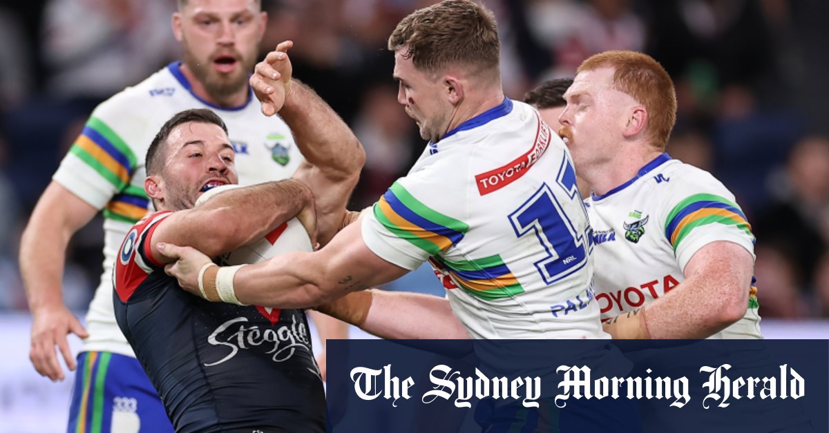 Les coqs de Sydney échouent contre les Raiders de Canberra après le barrage de bombes de James Tedesco