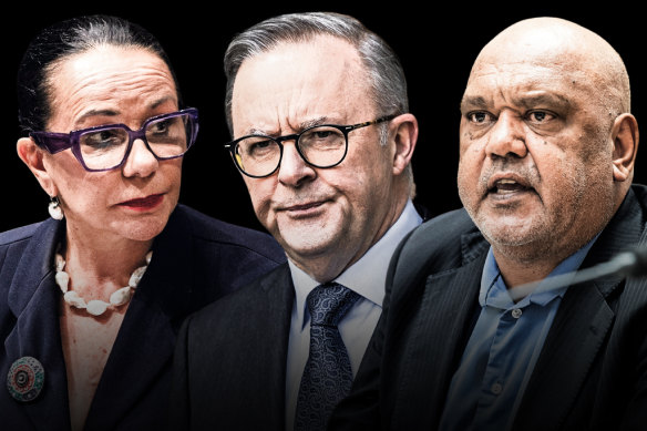 Voice défend la ministre des Affaires autochtones Linda Burney, le premier ministre Anthony Albanese et l'activiste Noel Pearson.