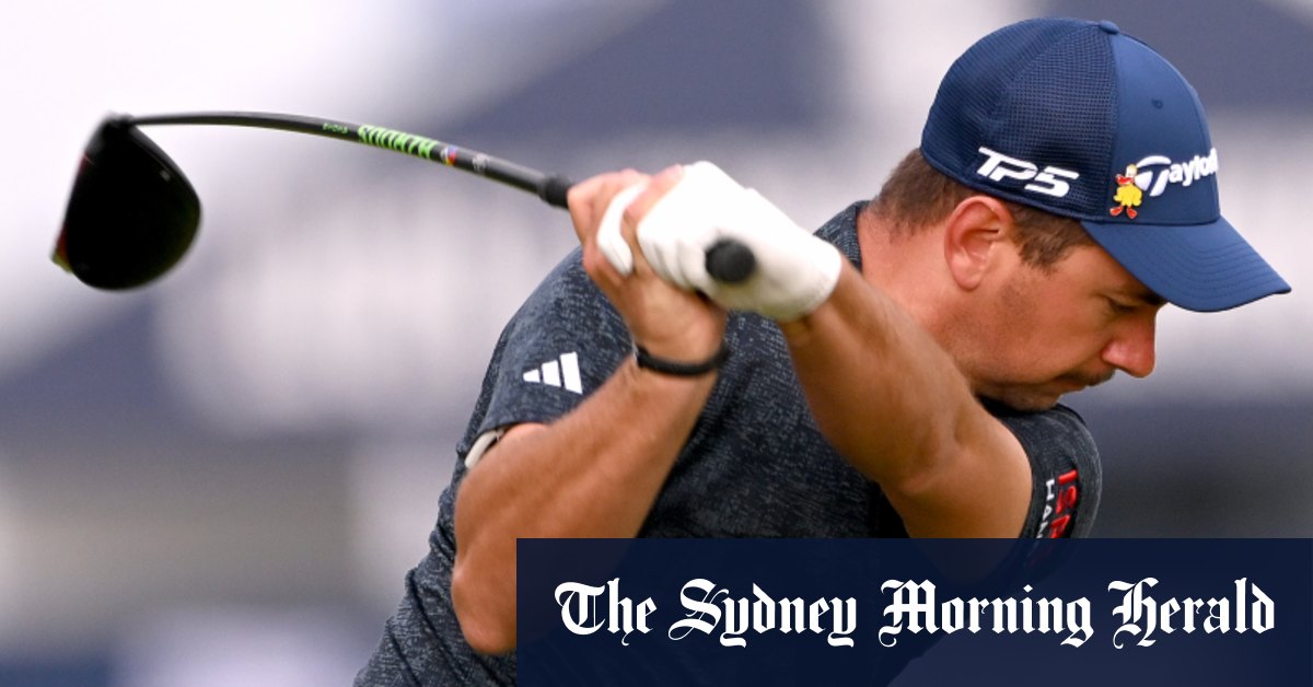 L'Australien Lucas Herbert tombe sous le coup d'un redoutable 17e au Royal Liverpool