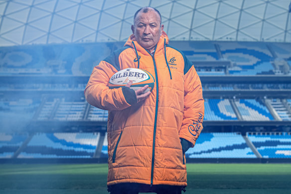 Eddie Jones au Allianz Stadium de Moore Park à Sydney en juin.