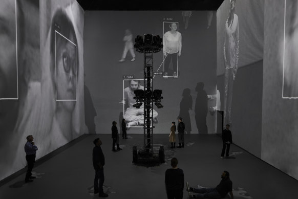 Pavillon Zoom de Rafael Lozano-Hemmer, à Powerhouse Ultimo.