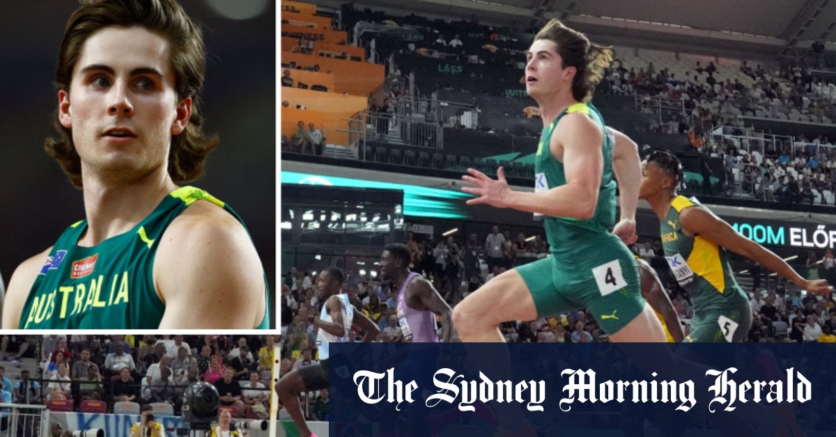 Le sprinteur australien Rohan Browning réalise un blitz de 100 m avec un temps de 10,11 secondes