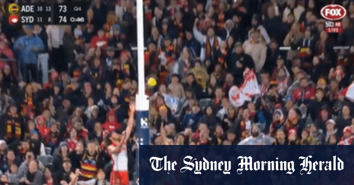 Gillon McLachlan admet que le coup de pied d'Adélaïde Crows aurait dû être un but contre Sydney Swans