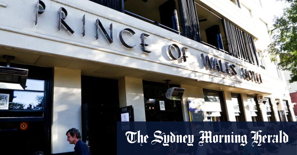 Pub historique de St Kilda Prince of Wales sur le marché