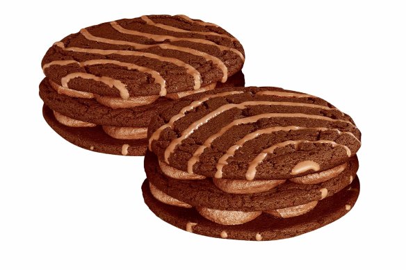 Biscuits appelés Fudge Rounds produits par la société américaine de snacks Little Debbie.