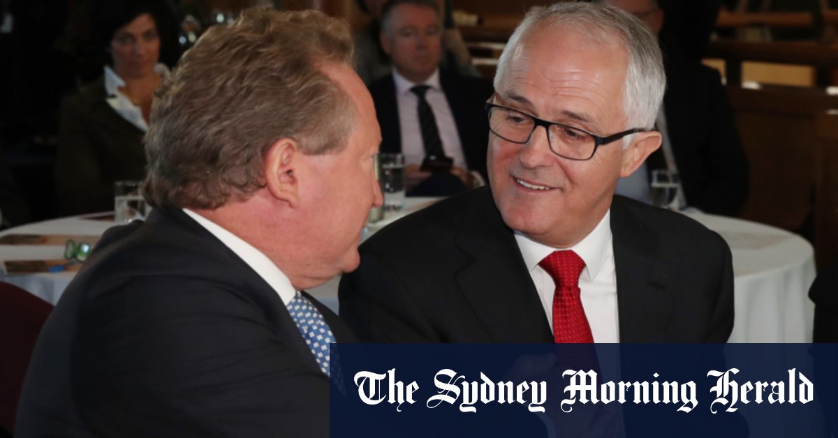 Malcolm Turnbull restera au Fortescue d'Andrew Forrest avec la Green Hydrogen Association