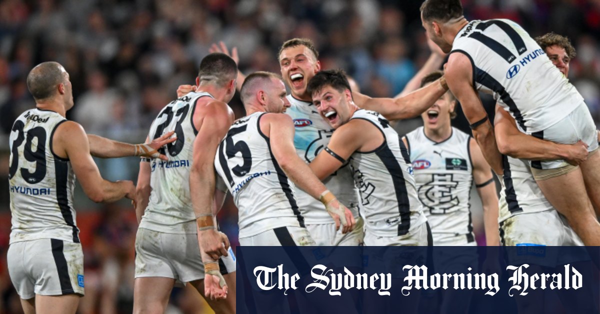 Les Carlton Blues arrachent la victoire aux Melbourne Demons découragés