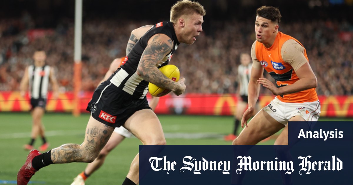 Collingwood remporte la finale préliminaire, Jordan De Goey meilleur sur le terrain