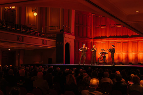 Le quatuor a offert une prestation splendide et captivante. 