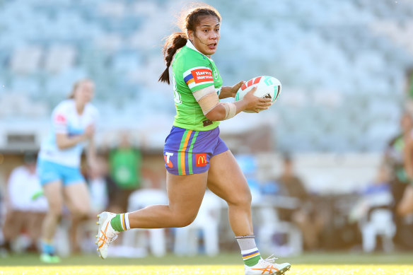 Simaima Taufa, capitaine des Raiders NRLW.