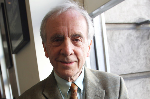 Andrew Sachs lors d'un déjeuner comique Best Of British en 2008.
