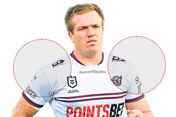 Le pilier des Manly Sea Eagles, Jake Trbojevic.