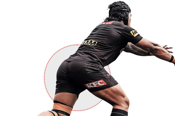 L'ailier des Penrith Panthers Brian To'o.