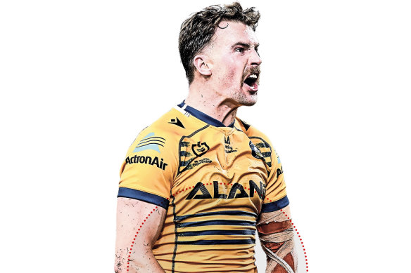 Clint Gutherson, arrière des Parramatta Eels.