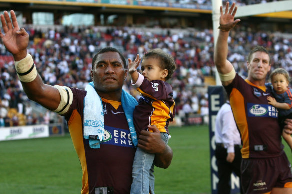 Petero Civoniceva et Brad Thorn faisaient tous deux partie de l'équipe de premier ministre des Broncos en 2006.