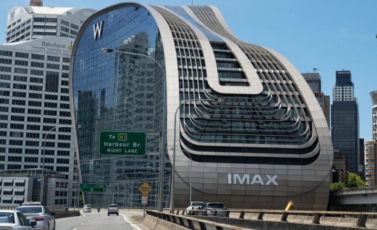 Le nouveau cinéma IMAX à Darling Harbour.