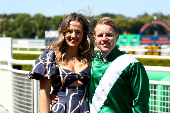 Tommy Berry avec sa femme Sharnee à Rosehill le mois dernier