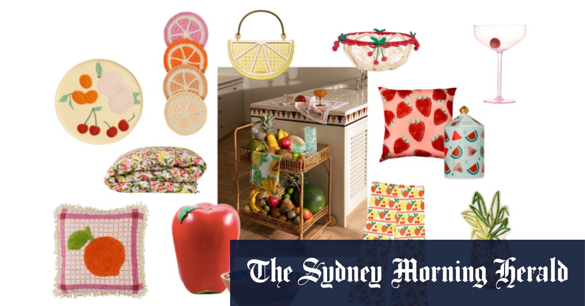 Style maison : Optez pour les bananes et les articles ménagers sur le thème des fruits