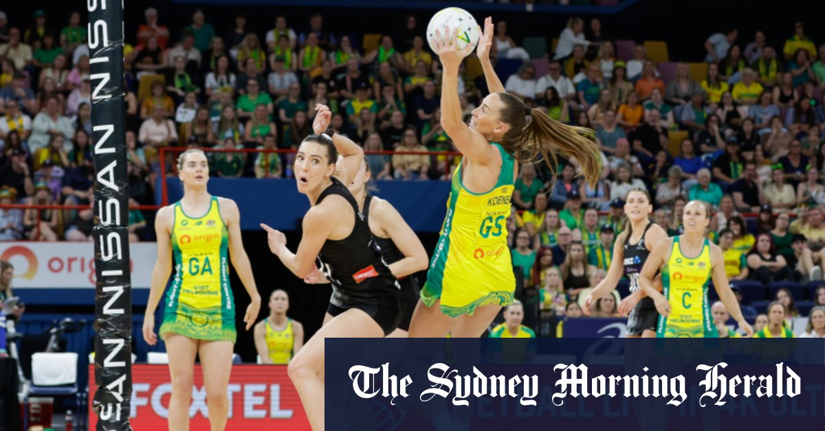Les Diamonds australiens battent les Silver Ferns de Nouvelle-Zélande lors du deuxième match