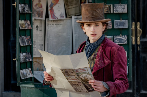 Timothée Chalamet est le jeune Wonka.  Voulons-nous au moins la jeune Wonka ?