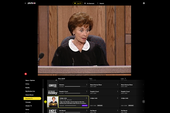 Chaîne Judge Judy de Pluto TV.