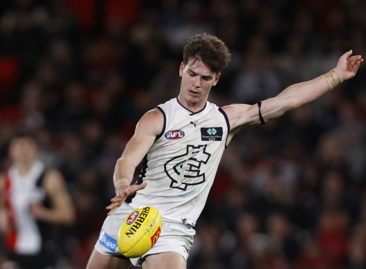 Paddy Dow en action contre St Kilda le mois dernier.