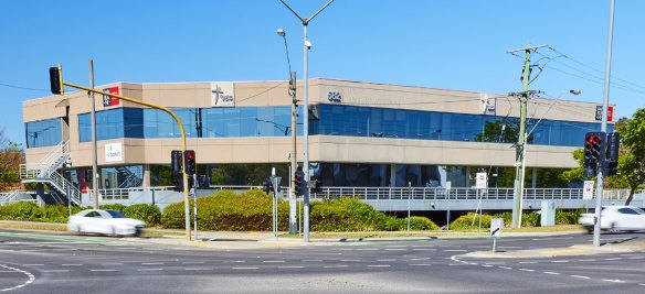 L'immeuble de bureaux des Églises du Christ à Alphington.