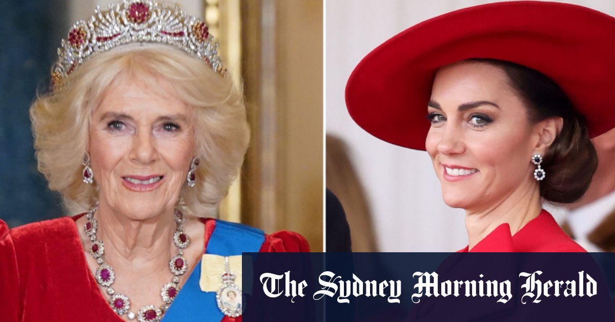 La princesse Catherine et la reine Camilla s'habillent de rouge en signe de pouvoir royal