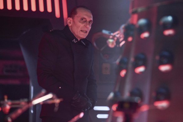 Davros (Julian Bleach), créateur des Daleks, dans le spécial Children in Need 2023.