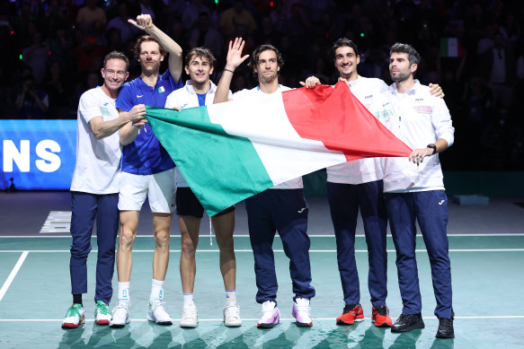 L'équipe italienne fait la fête à Malaga.