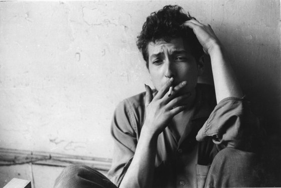 Bob Dylan à 21 ans en 1962