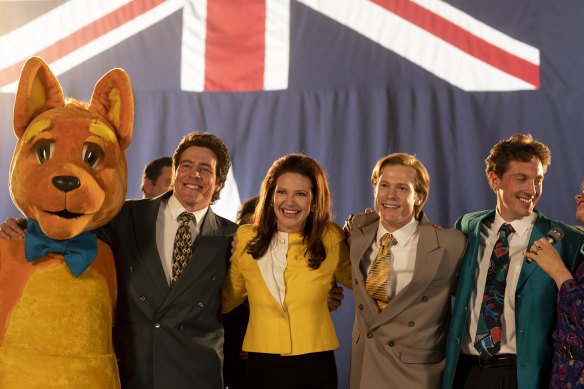 « Jeu d'acteur, casting, réalisation parfaits » : Stephen Peacocke, Anna Torv, Sam Reid et Rory Fleck-Byrne dans The Newsreader.