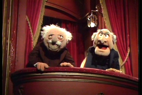 Statler et Waldorf du Muppet Show.