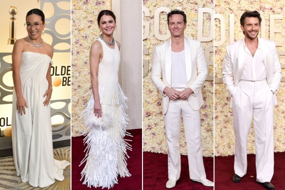 Ali Wong, Keri Russell, Andrew Scott et Jonathan Bailey sur le tapis rouge des Golden Globes.