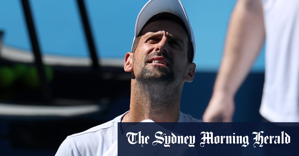 Novak Djokovic semble installé et à l'aise de retour sur le terrain chéri de Melbourne Park
