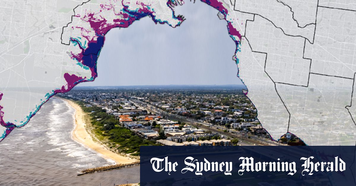 Les banlieues de la baie de Melbourne les plus menacées par l'élévation du niveau de la mer