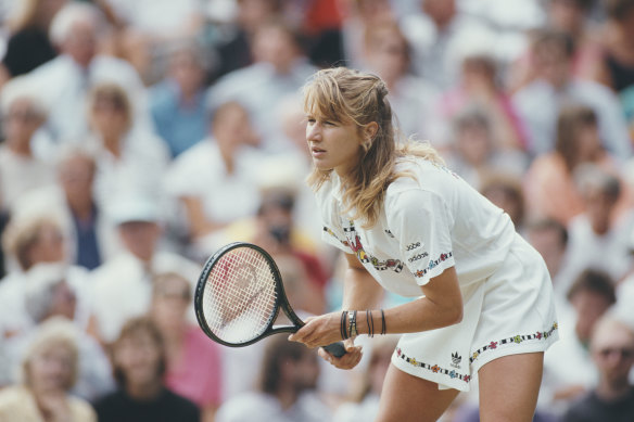 Steffi Graf à Wimbledon en 1989.