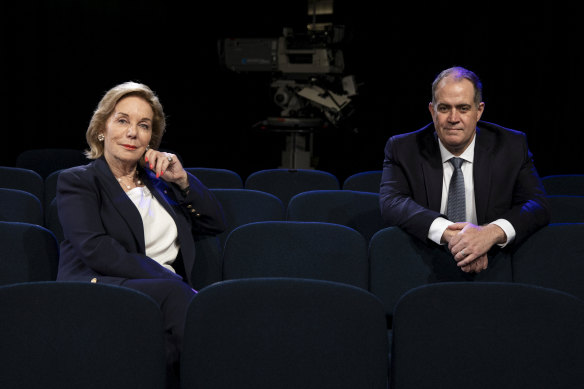 Ita Buttrose, présidente d'ABC, avec le directeur général David Anderson.
