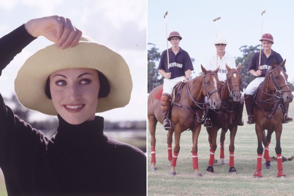 Une séance photo de mode de 1996 pour le Sydney Morning Herald mettant en lumière les pièces de Country Road.
